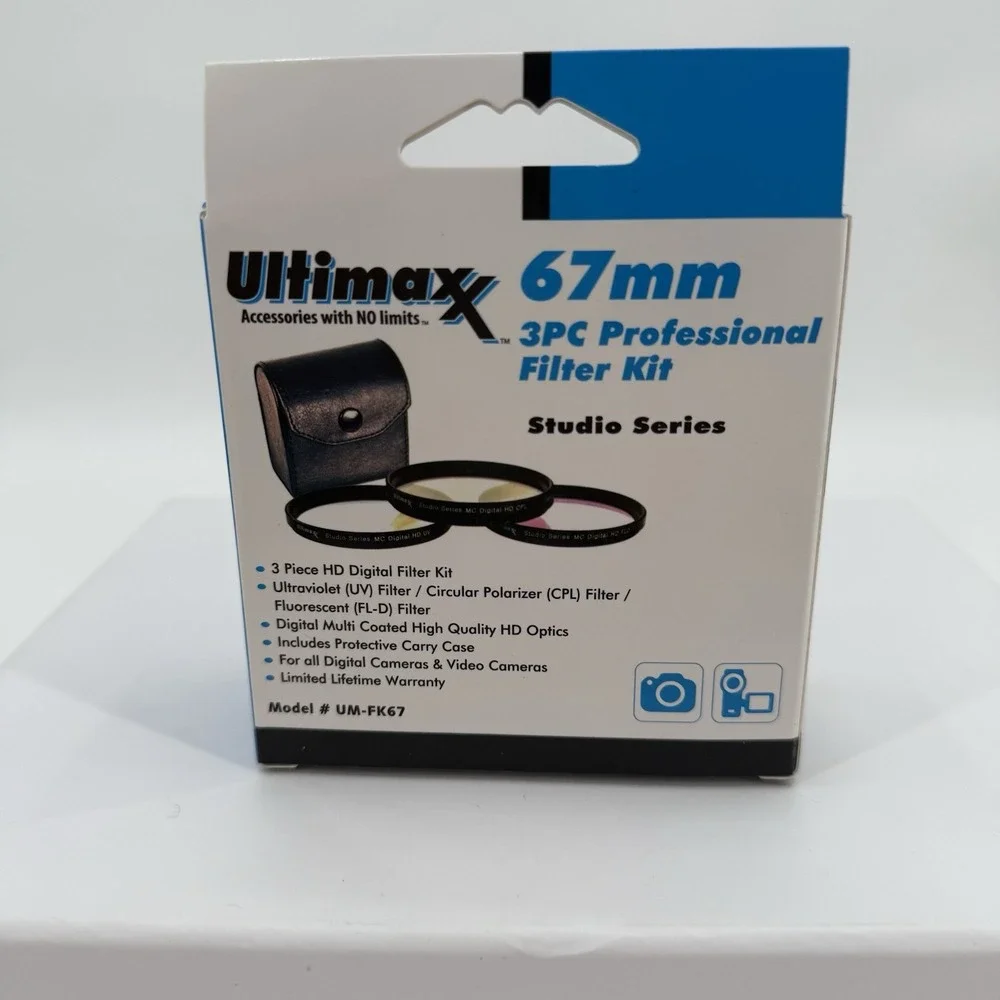 Ultimaxx 58MM 3PC HD Professional Filter Kit Studio Series‎ Open Box